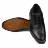 Eleganckie buty męskie 922 czarno kombinowane