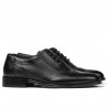 Eleganckie buty męskie 922 czarno kombinowane