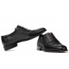 Eleganckie buty męskie 922 czarno kombinowane