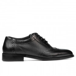 Eleganckie buty męskie 922 czarno kombinowane