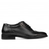 Eleganckie buty męskie 922 czarno kombinowane