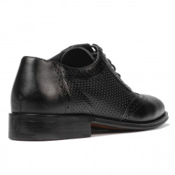 Eleganckie buty męskie 922 czarno kombinowane