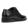 Eleganckie buty męskie 922 czarno kombinowane