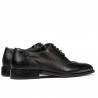 Eleganckie buty męskie 922 czarno kombinowane
