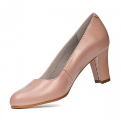 Eleganckie damskie buty 1209 róż perłowy