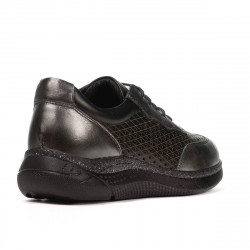 Damskie buty sportowe 6024 srebrne+czarne