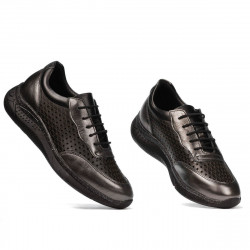 Damskie buty sportowe 6024 srebrne+czarne