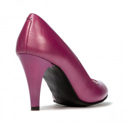 Eleganckie buty damskie 1234 cyklamen perłowy