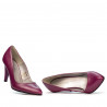 Eleganckie buty damskie 1234 cyklamen perłowy