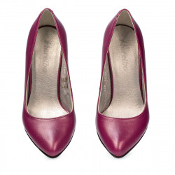 Eleganckie buty damskie 1234 cyklamen perłowy