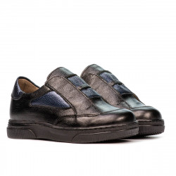 Buty dziecięce małe 70c czarno kombinowane