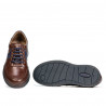 Buty casual/sport męskie 919 brązowe połączone