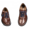 Buty casual/sport męskie 919 brązowe połączone