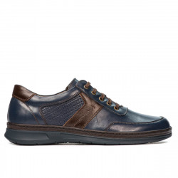 Buty casual/sportowe męskie 919m indigo kombinowany