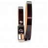 Damski pasek 03m lakier bordo