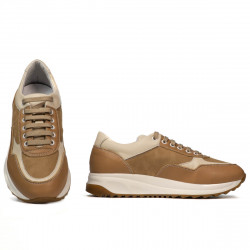 Damskie buty sportowe 6028 piasek kombinowany