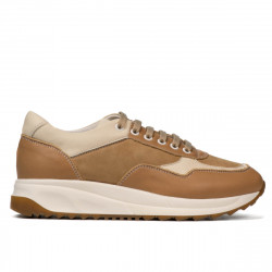 Damskie buty sportowe 6028 piasek kombinowany