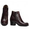 Damskie botki 3348 bordowe