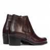 Damskie botki 3348 bordowe