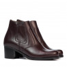 Damskie botki 3348 bordowe