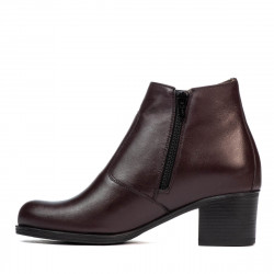 Damskie botki 3348 bordowe