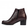 Damskie botki 3348 bordowe