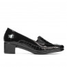 Damskie buty casual 614 croco lakier czarny