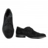 Eleganckie buty młodzieżowe 388 czarny welur