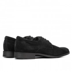 Eleganckie buty młodzieżowe 388 czarny welur
