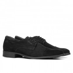 Eleganckie buty młodzieżowe 388 czarny welur