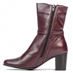 Damskie botki 1156 bordo