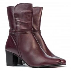 Damskie botki 1156 bordo