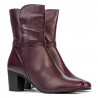 Damskie botki 1156 bordo
