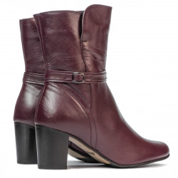 Damskie botki 1156 bordo