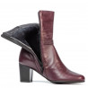 Damskie botki 1156 bordo