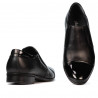 Eleganckie buty męskie 740 lakierowane czarny kombinowany