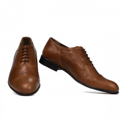 Eleganckie buty męskie 762 brązowe