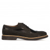 Buty casual męskie 829 bufo czarny kombinowany