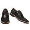 Buty casual męskie 829 bufo czarny kombinowany
