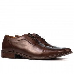 Eleganckie buty męskie 802 brązowe