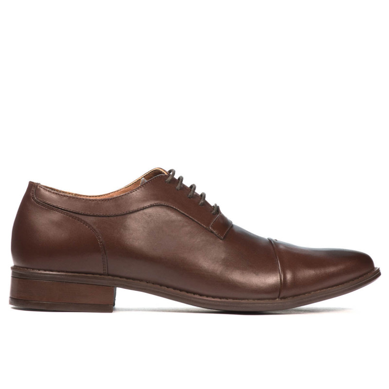 Eleganckie buty męskie 802 brązowe