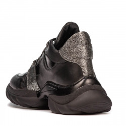 Buty damskie 3351 czarne łączone