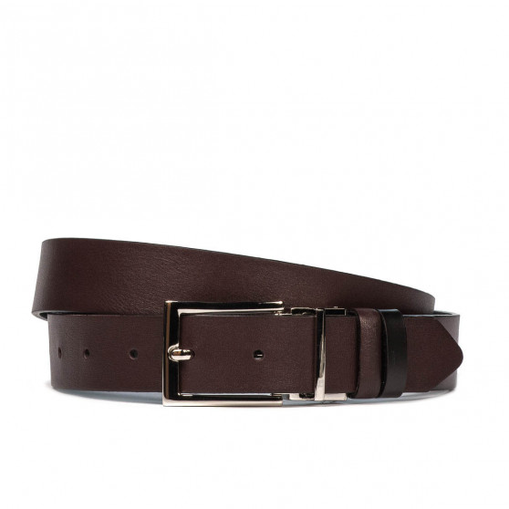 Pasek damski 22m bordo+czarny