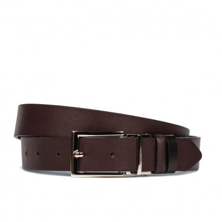 Pasek damski 22m bordo+czarny