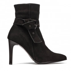 Buty damskie 1182 czarna antilopa