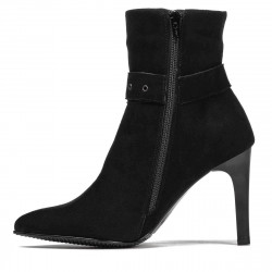 Buty damskie 1182 czarna antilopa