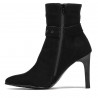 Buty damskie 1182 czarna antilopa