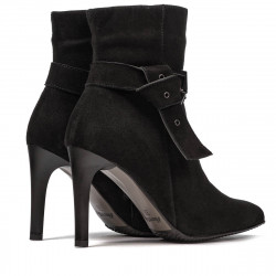 Buty damskie 1182 czarna antilopa