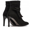 Buty damskie 1182 czarna antilopa
