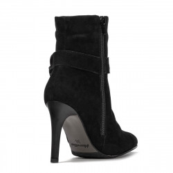 Buty damskie 1182 czarna antilopa
